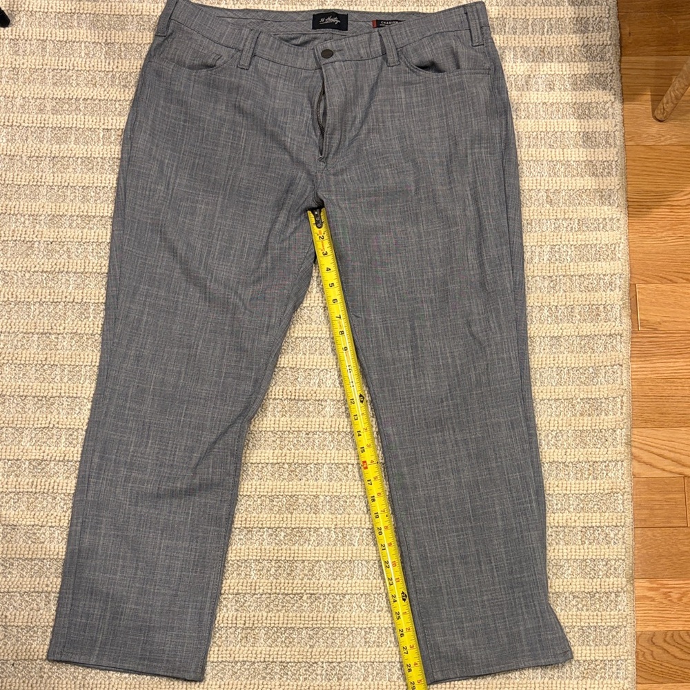 Stylish Gray Men's Linen/Twill Pants